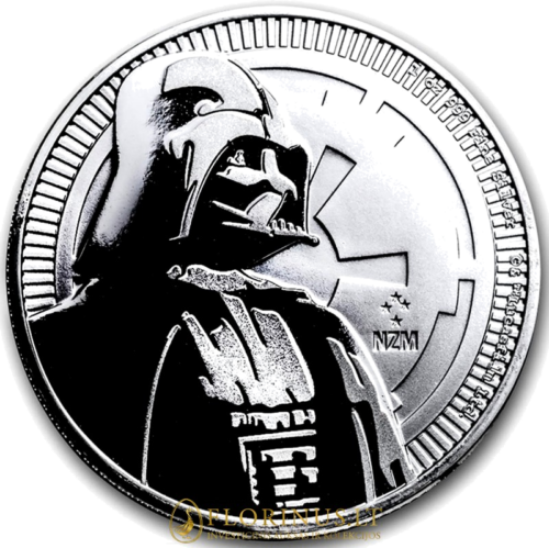 2017 Star Wars Darth Vader,  1 oz Niujė sidabrinė moneta (1)