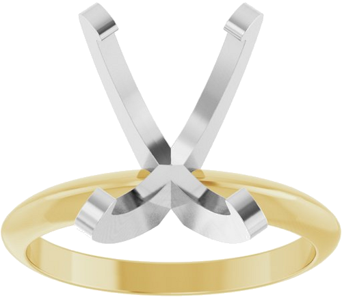 Sužadėtuvių Žiedas „Solitaire“ 585 Baltojo Ir Geltonojo Aukso Oval 12mm x 10mm (3)