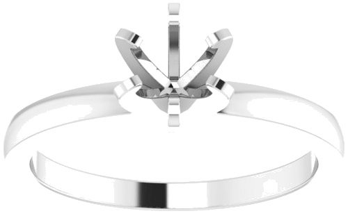 Sužadėtuvių Žiedas „Solitaire“ 585 Baltojo Aukso Round 5.1mm (3)