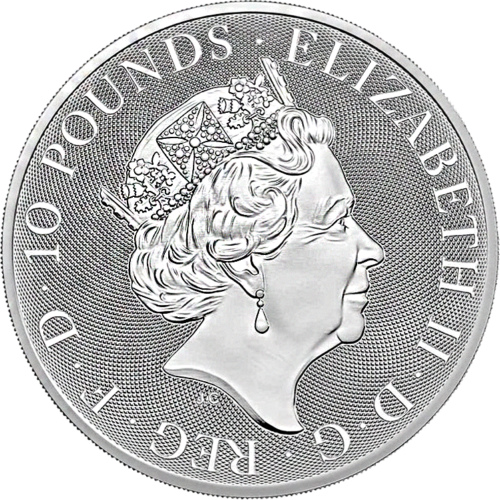 10 oz Tudor Beasts Yale of Beaufort 2023 Great Britain Silver Coin (2)