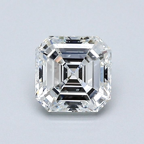 0.75 carat G-SI1 Natūralus Asscher Deimantas (1)