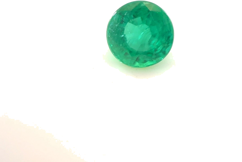 0.45 carat GREEN Round Smaragdas (1)