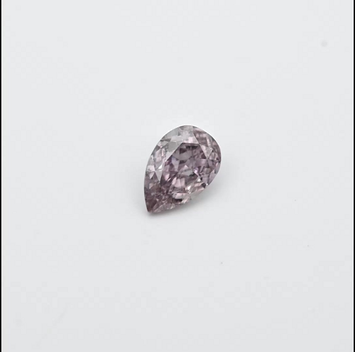 0.17 carat Fancy Brownish Pink-SI2 Natūralus Pear Deimantas (1)