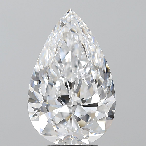 5.02 carat D-SI1 Natūralus Pear Deimantas (1)