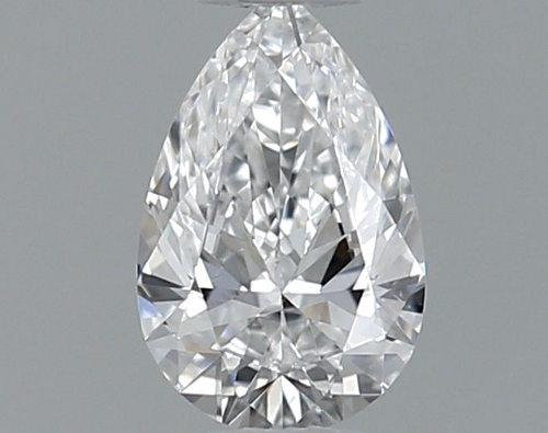 0.3 carat D-VS2 Natūralus Pear Deimantas (1)