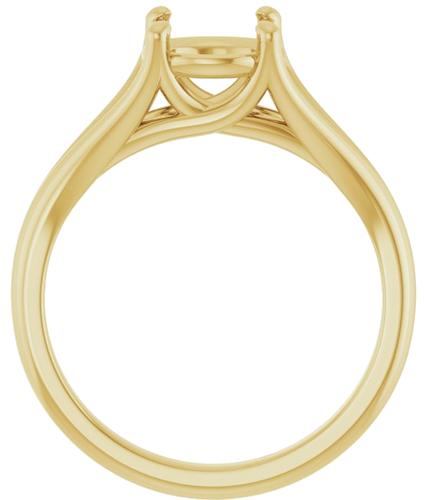 Sužadėtuvių Žiedas „Solitaire“ 14k yellow gold Round 7.4mm (2)