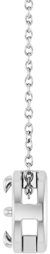 Pakabukas „Claw-Prong Bezel-Style Solitaire“ 14k white gold Round 5mm (3)