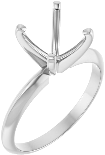 Sužadėtuvių Žiedas „Light Solitaire“ 585 Baltojo Aukso Round 8.6mm x 9.1mm (1)