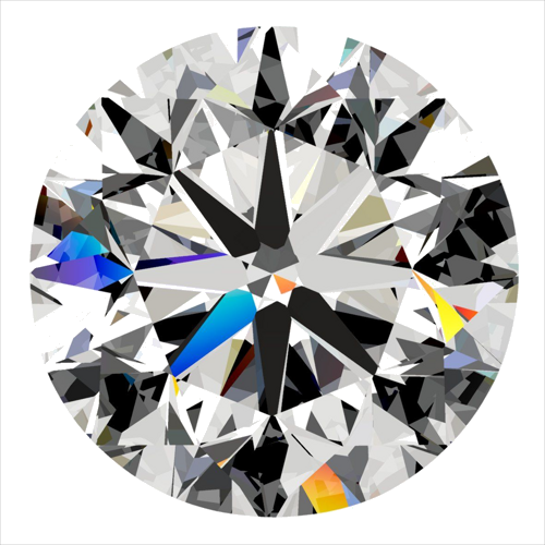 0.4 carat E-VS2 Very Good cut Natūralus Round Deimantas (1)