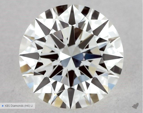 0.52 carat H-VVS2 Excellent cut Natūralus Round Deimantas (1)
