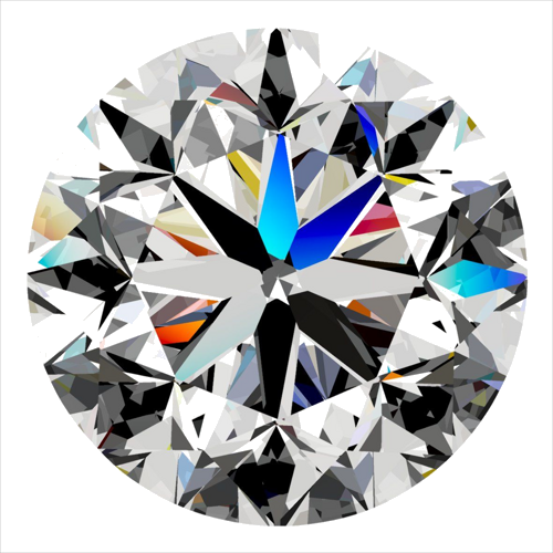 0.3 carat E-SI1 GD cut Natūralus Round Deimantas (1)