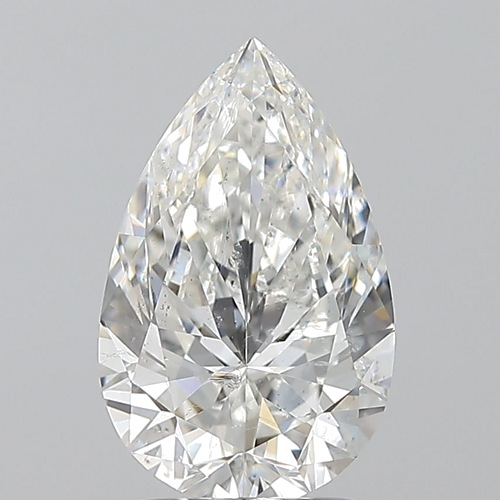 2.02 carat G-SI2 Natūralus Pear Deimantas (1)
