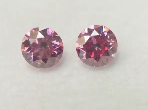 0.16 carat Purplish Pink-SI2 GD cut Natūralus Round Deimantas (1)