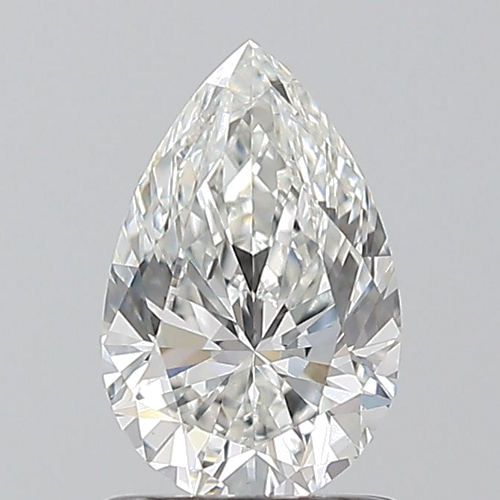 1.01 carat F-VS2 Natūralus Pear Deimantas (1)