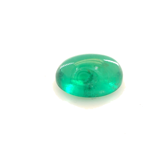 1.35 carat GREEN CABOCHON cut Oval Smaragdas (1)