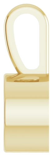 14K Yellow 4 mm Round Bezel-Set Solitaire Pendant Mounting (3)