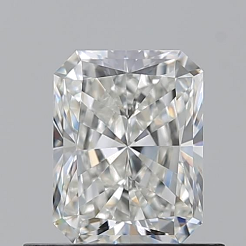 0.69 carat G-VVS2 Natūralus Radiant Deimantas (1)