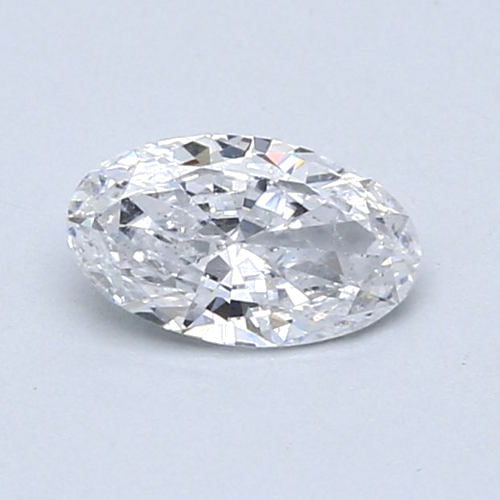 0.5 carat D-SI2 Natūralus Oval Deimantas (1)