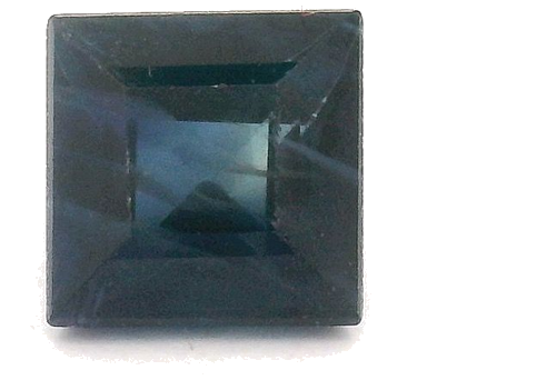 0.54 carat BLUE STEP cut Square Safyras (1)