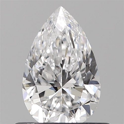 0.51 carat D-VVS1 Natūralus Pear Deimantas (1)