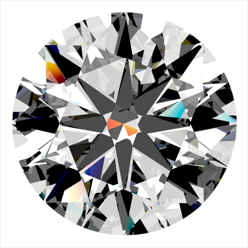 0.4 carat D-VS2 Very Good cut Natūralus Round Deimantas (1)