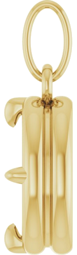 Pakabukas „Oval Claw-Prong Bezel-Style Charm“ 14k yellow gold Oval 7mm x 5mm (3)