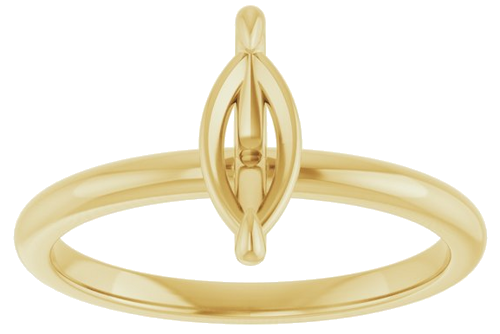 Sužadėtuvių Žiedas „Solitaire“ 10k yellow gold Marquise 9mm x 4.5mm (3)