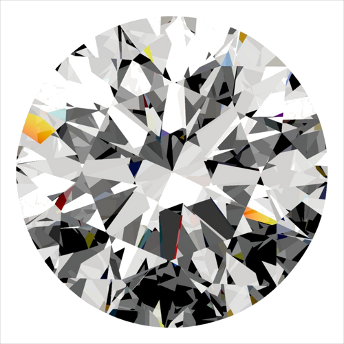 0.32 carat F-SI1 Excellent cut Natūralus Round Deimantas (1)