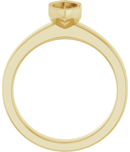 Sužadėtuvių Žiedas „Half-Bezel Solitaire“ 14k yellow gold Marquise 10mm x 5mm (2)