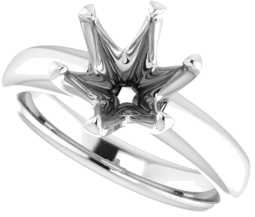 Sužadėtuvių Žiedas „Solstice Solitaire®“ 14k white gold Round 8.8mm (5)