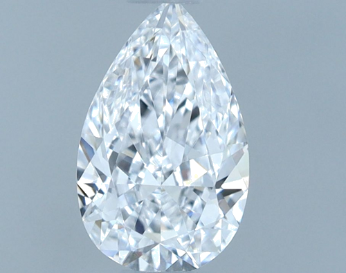 0.5 carat D-VVS2 Natūralus Pear Deimantas (1)