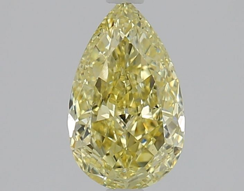 1.02 carat Fancy Light Yellow-VS2 Natūralus Pear Deimantas (1)