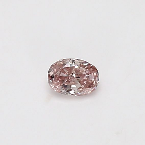 0.15 carat Fancy Orangey Pink-SI2 Natūralus Oval Deimantas (1)