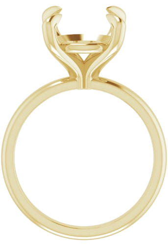 Sužadėtuvių Žiedas „Solitaire“ 585 Geltonojo Aukso Round 11mm (2)