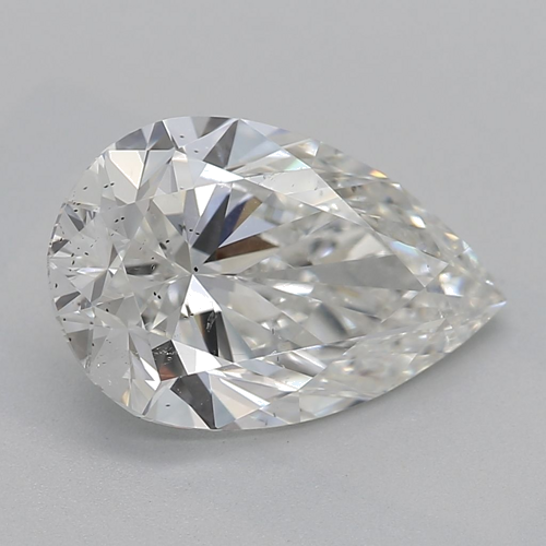 1.71 carat H-SI2 Natūralus Pear Deimantas (1)