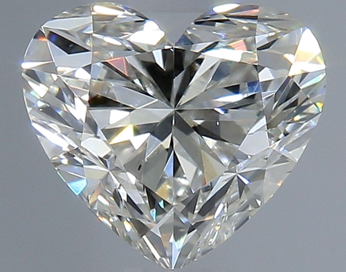 1.0 carat H-SI1 Natūralus Heart Deimantas (1)
