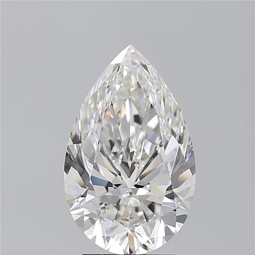 3.22 carat F-VS2 Natūralus Pear Deimantas (1)