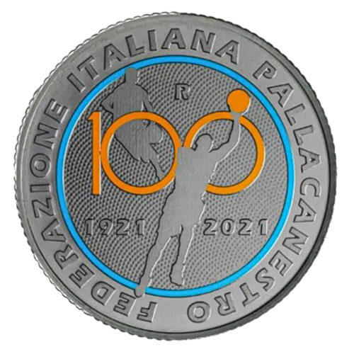 2021 Italy Basketball 10 euro silver (plated with Rodium) coin (5)