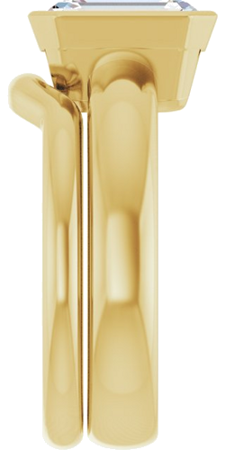 14K Yellow 9x7 mm Emerald Engagement Ring Mounting (9)