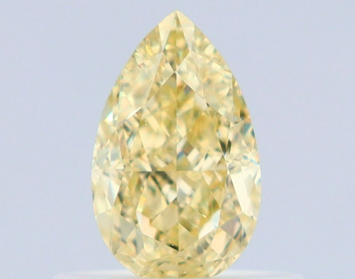 0.55 carat Fancy Yellow-VS1 Natūralus Pear Deimantas (1)