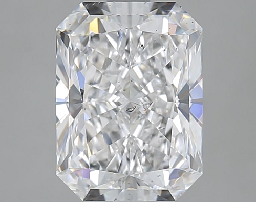 3.02 carat D-SI2 Natūralus Radiant Deimantas (1)