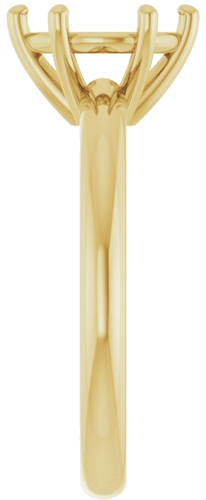 Sužadėtuvių Žiedas 14k yellow gold Round 8.2mm (4)