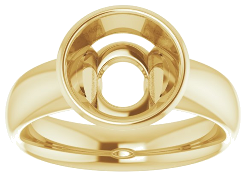Sužadėtuvių Žiedas „Bezel-Set Solitaire“ 14k yellow gold Round 9mm (3)