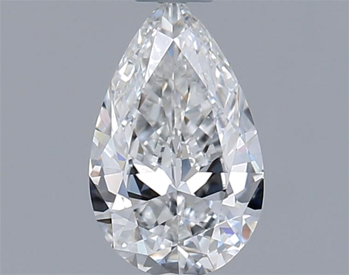 0.33 carat F-VVS2 Natūralus Pear Deimantas (1)