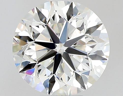 0.5 carat H-VS2 GD cut Natūralus Round Deimantas (1)