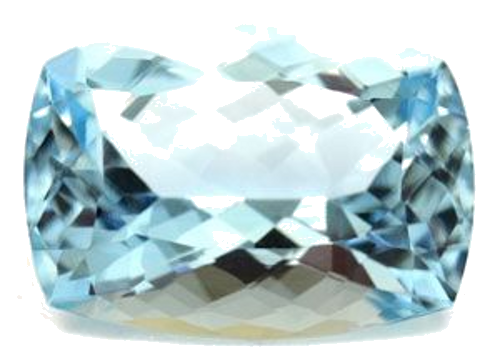 6.75 carat BLUE Cushion Aquamarine (1)