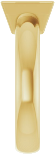 14K Yellow 7 mm Square Engagement Ring Mounting (4)