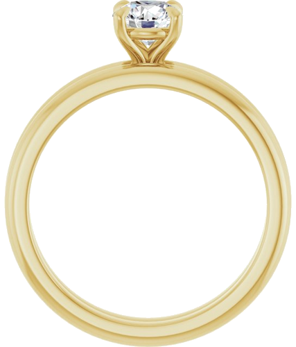 Sužadėtuvių Žiedas „Claw-Prong“ 14k yellow gold Round 5.2mm (7)