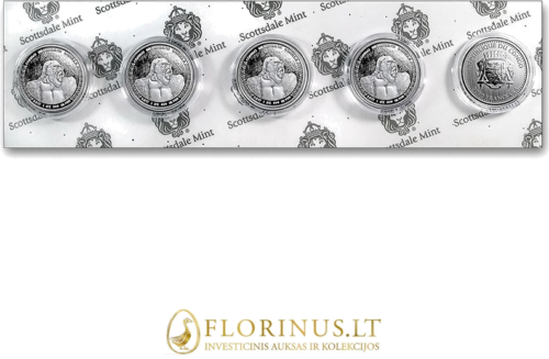 2017 Congo, Silverback Gorilla, 5000 francs, 1 oz silver coin (3)