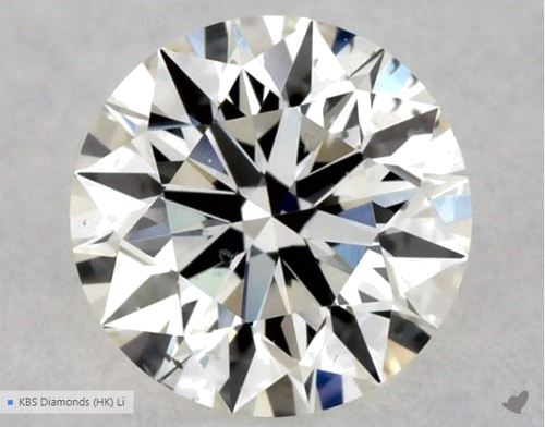0.42 carat J-SI1 Excellent cut Natūralus Round Deimantas (1)